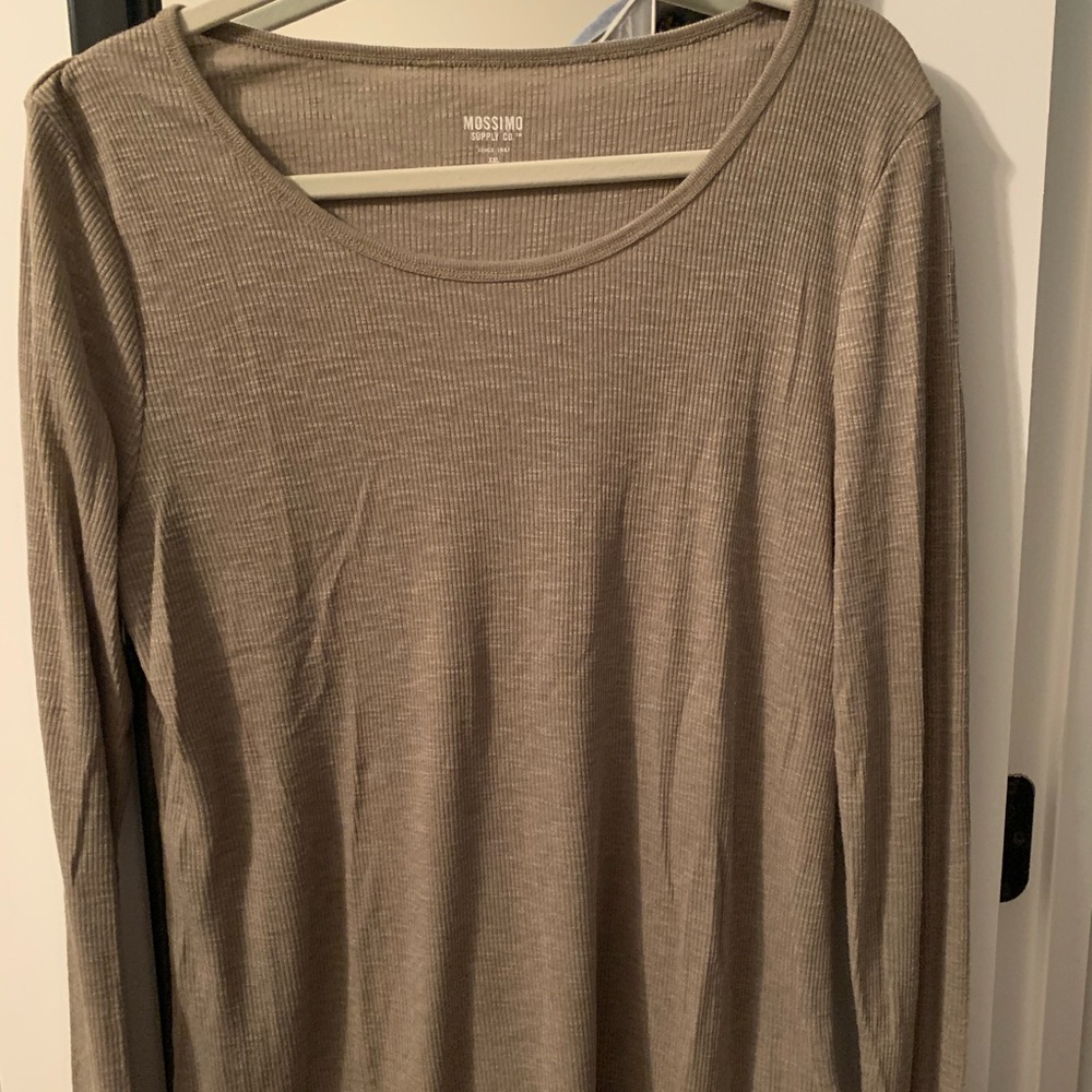 Long Sleeve Ribbed Tee